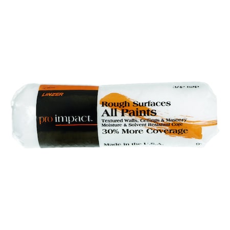 Linzer Pro Impact Synthetic Blend 9 in. W X 3/4 in. Regular Paint Roller Cover RC 9075 0900